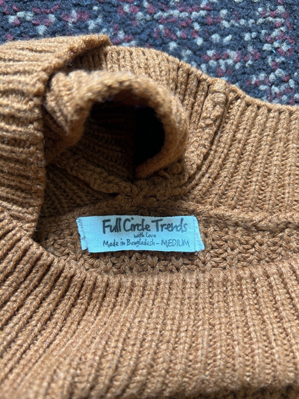 Kids Cozy Rib-Knit Sweater - Rust - Picture 2 of 3